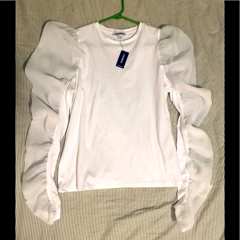 EXPRESS White Chic Top
